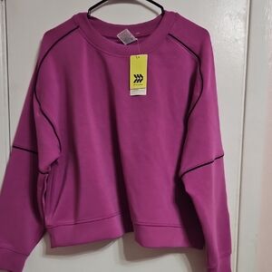 All in Motion Women's Fuchsia Crew Neck Sweater
